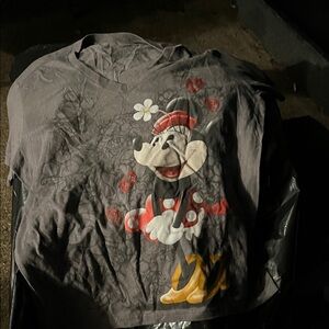 Gray Kids Shirt with Cartoon Character